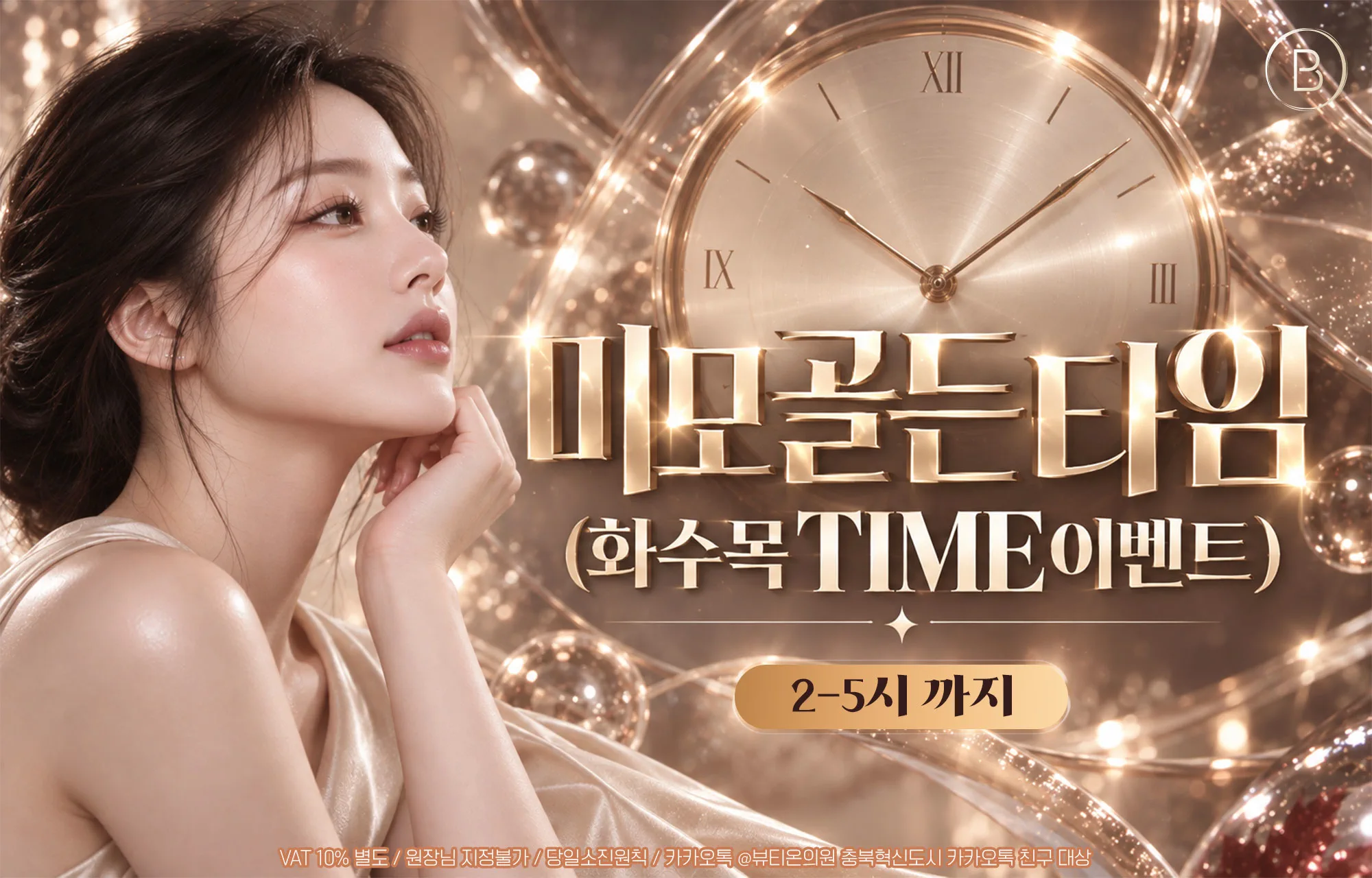 뷰티온의원 충북혁신도시점 :: ⌚️[화수목 TIME 이벤트]⚜️미모 골든 타임⚜️