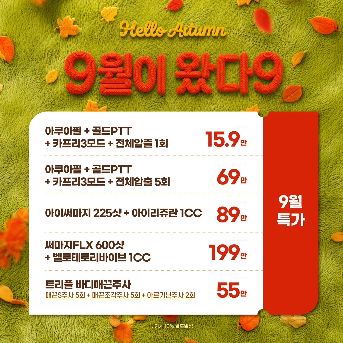 🍁9월 특가🍁